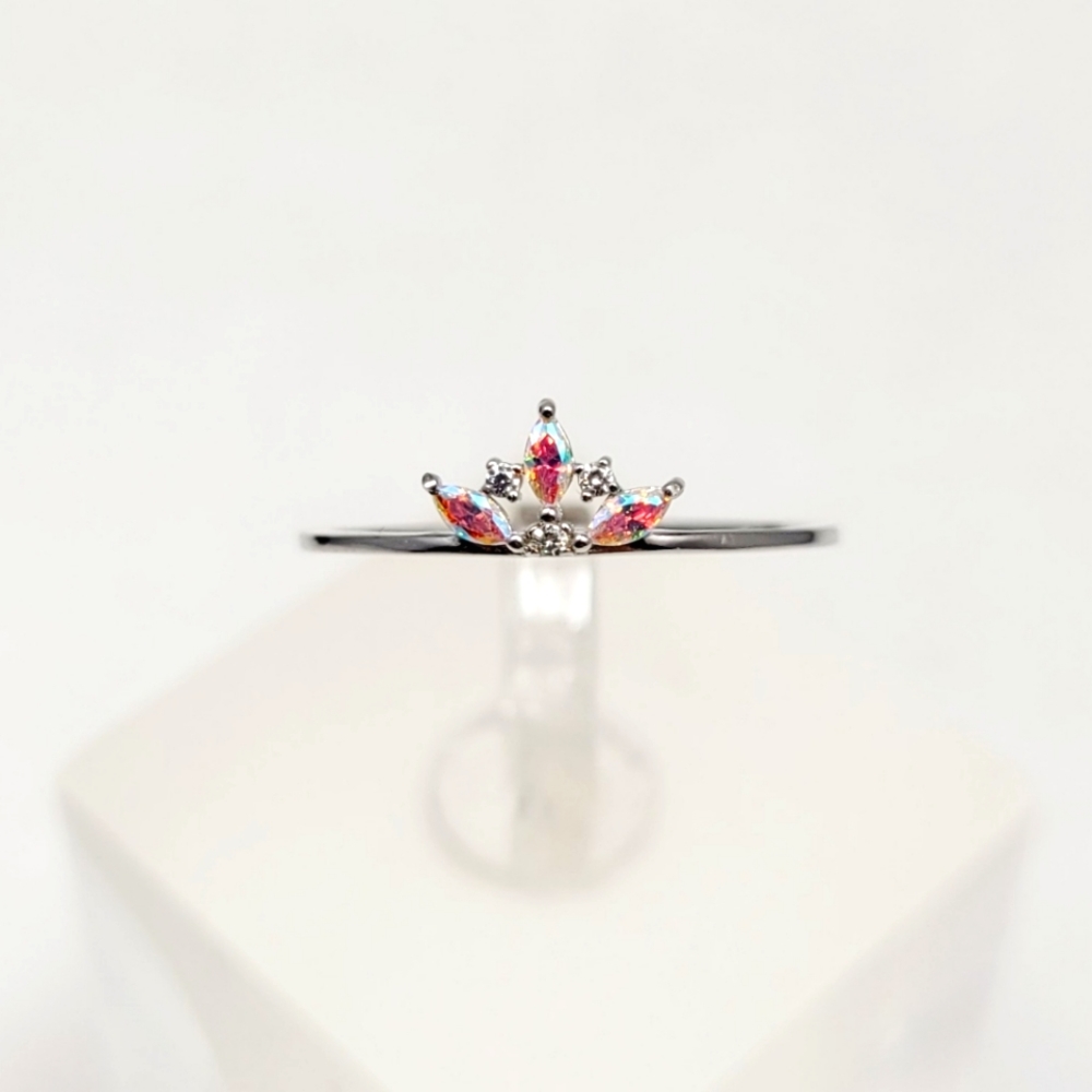 Sterling Silver Aurora Stack Ring - Picture 2 of 16
